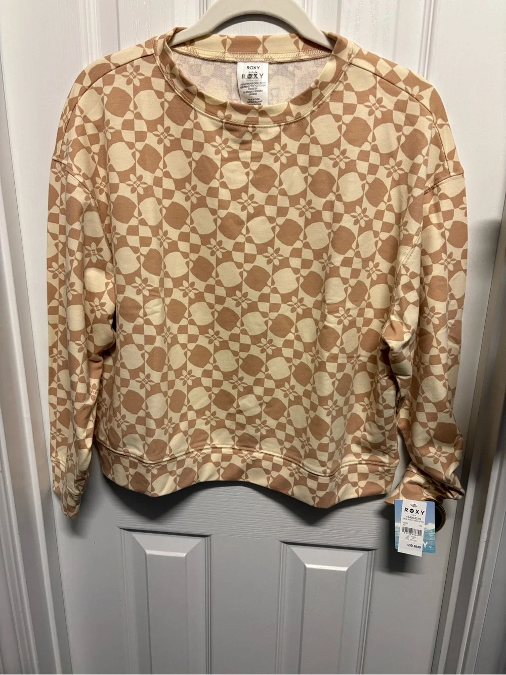 NWT Roxy Check Me Out 2-Piece Beach Cover Up Set